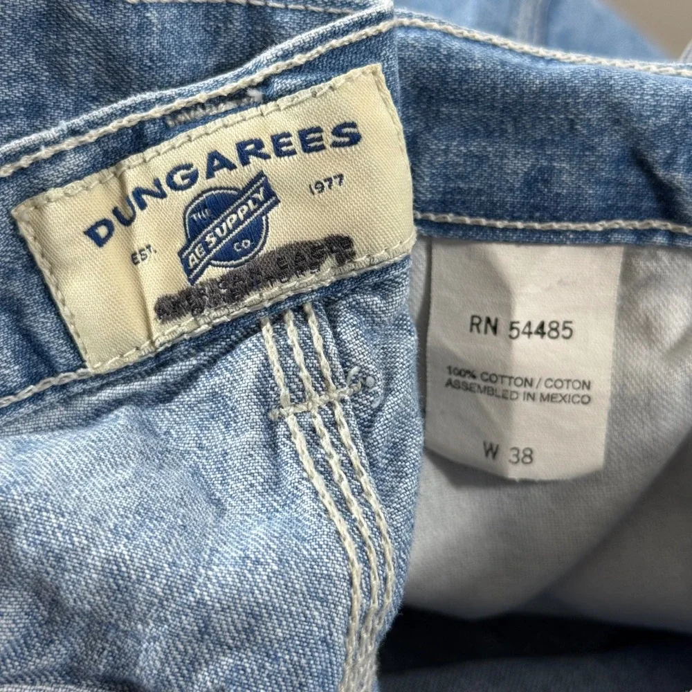 Vintage American Eagle AE Supply Co Workwear Carpenter Denim Shorts Size 38